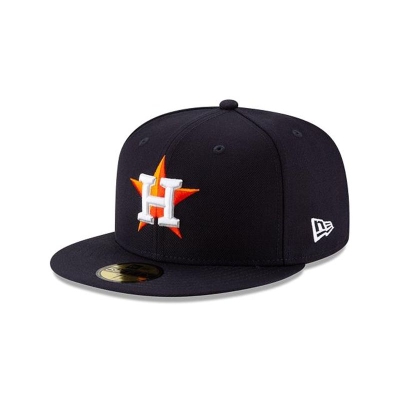 Blue Houston Astros Hat - New Era MLB Wool 59FIFTY Fitted Caps USA9758643